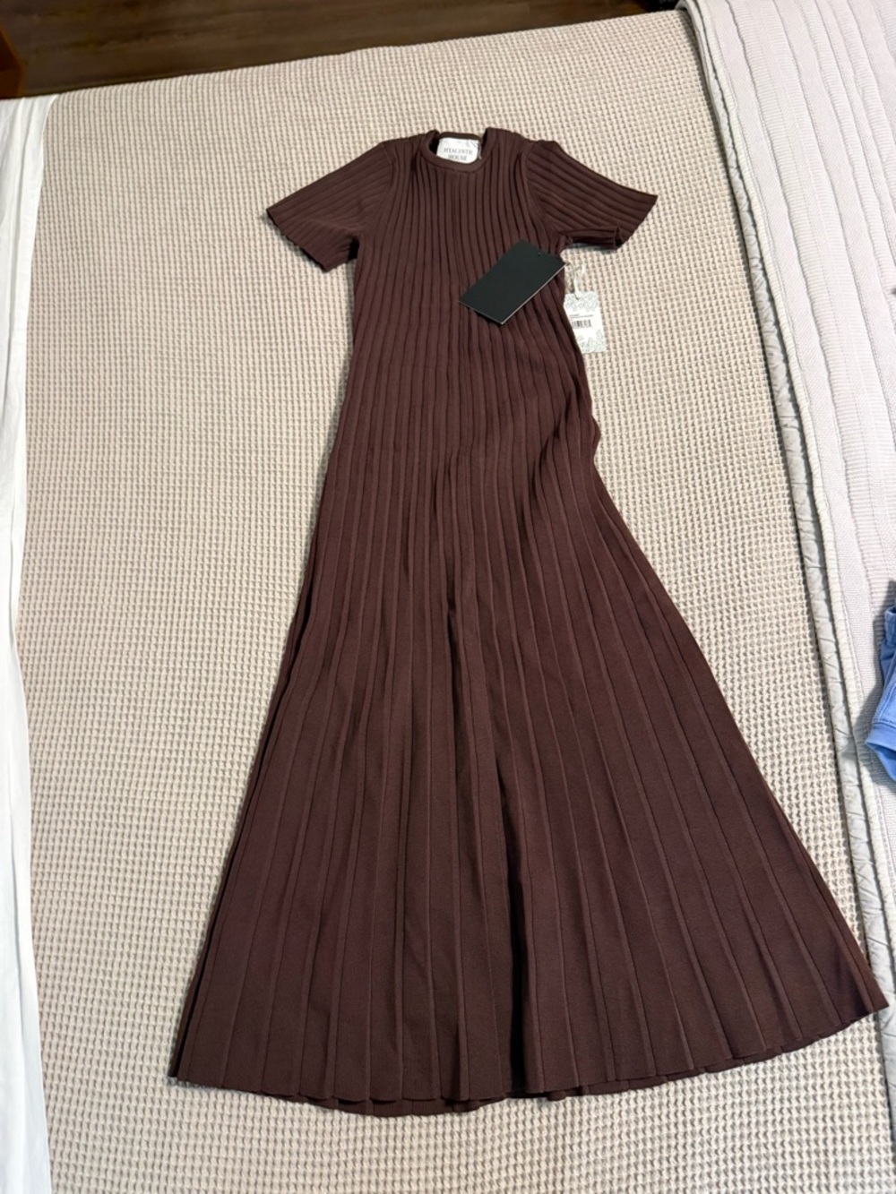 HYACINTH HOUSE
Chocolate Knit Murphy Swing Midi Dress